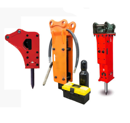 Los martillos hidráulicos del excavador, accesorios durables con la fuerza del impacto signifiPCivo, están disponibles para la compra.