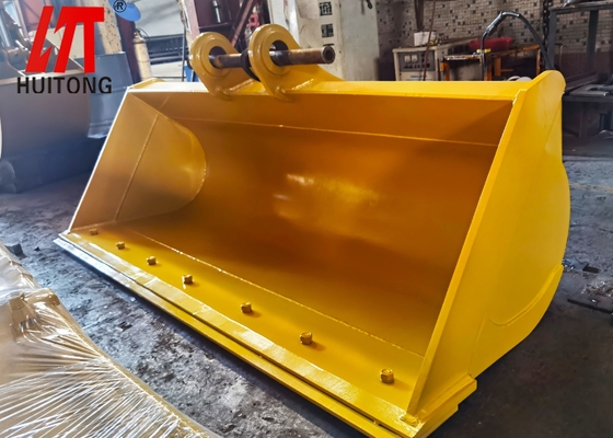 Cubo de excavación amarillo negro personalizado con resistencia Q355B NM400/450/500