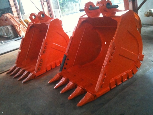 Durabilidad Cubo de excavadora de trabajo pesado Q355B NM400 Dientes de tungsteno 800-1200mm