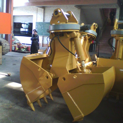 540 kg-6150 kg Cubo hidráulico rotativo con conchas para excavadoras