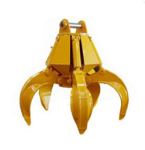 El acero de alta resistencia y un sistema hydráulico del excavador sofisticado se utilizan en la construcción de 	Gancho agarrador de la cáscara de naranja.