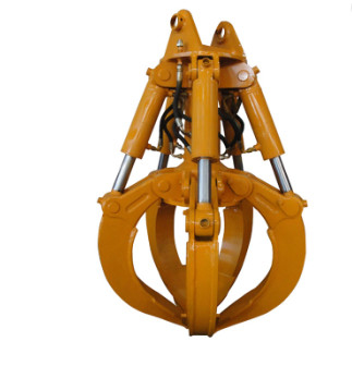 4-6 excavador Orange Peel Grab del mandíbula 3-45 Ton Excavator Rotating Hydraulic Grapple