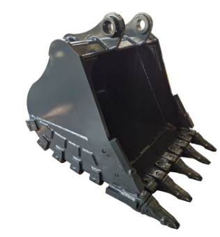 Nuevo cubo de roca de excavadora de 700-1000 kg en amarillo / negro Q355/NM400/Hardox450