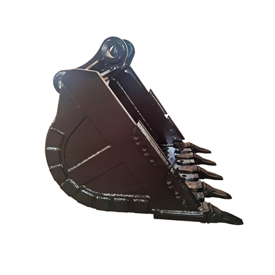 Nuevo cubo de roca de excavadora de 700-1000 kg en amarillo / negro Q355/NM400/Hardox450