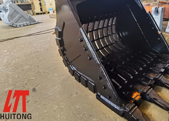 Excavadora de trabajo pesado Cubo esqueleto Amarillo\uff57/Negro Q355B NM400/450/500 Hardox450/500/550 Estándar/Trabajo pesado