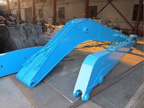 Amarillo Q355B Boom de excavadora de largo alcance para operaciones mineras Demolición Certificado ISO 9001