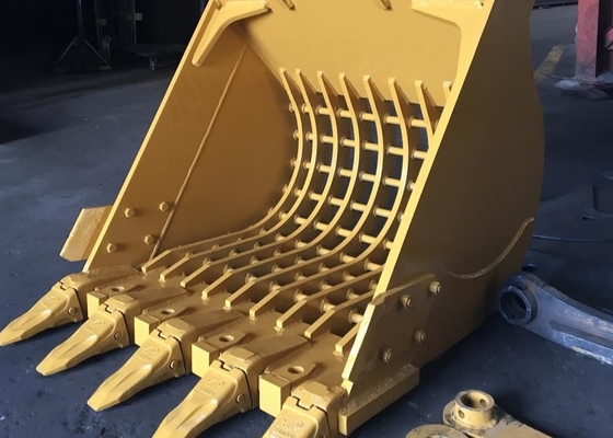 2.2M3 Excavadora cubo de tamiz para 45Ton Excavadora limpieza de tramos de esqueleto cubo fábrica de venta directa anexo