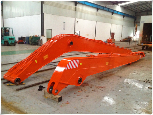 Amarillo Q355B Boom de excavadora de largo alcance para operaciones mineras Demolición Certificado ISO 9001