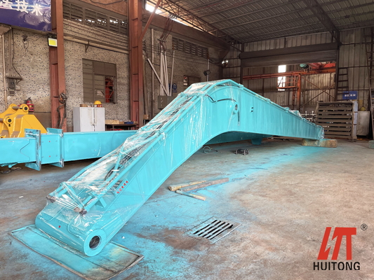 Amarillo Q355B Boom de excavadora de largo alcance para operaciones mineras Demolición Certificado ISO 9001