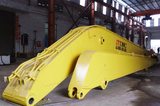 Amarillo Q355B Boom de excavadora de largo alcance para operaciones mineras Demolición Certificado ISO 9001