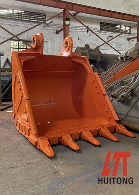 Durabilidad Cubo de excavadora de trabajo pesado Q355B NM400 Dientes de tungsteno 800-1200mm