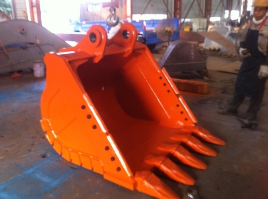 Cubo de excavadora de dientes afilados con durabilidad Q355B NM400 Hardox500 0,25-4.3cbm Capacidad