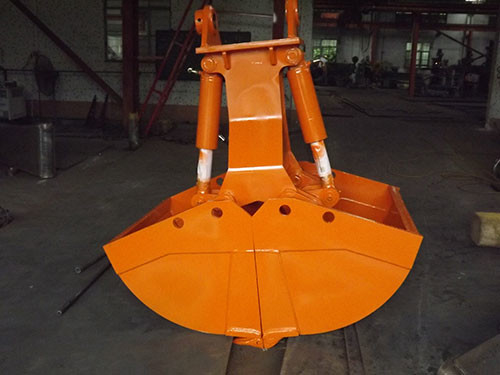 Capacidad hidráulica giratoria modificada para requisitos particulares de Crane Bucket 5.0CBM de la cubierta