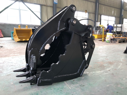 10Ton 0.4CBM Excavadora de alta eficiencia Hidráulica Dedo pulgar Cubo de apertura personalizado ancho Cubo de venta caliente Producto