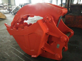 Cubo Q355 NM400 del pulgar del excavador Excavador PC200 EX200 de 20 toneladas para la manipulación de residuos de construcción de piedra de troncos