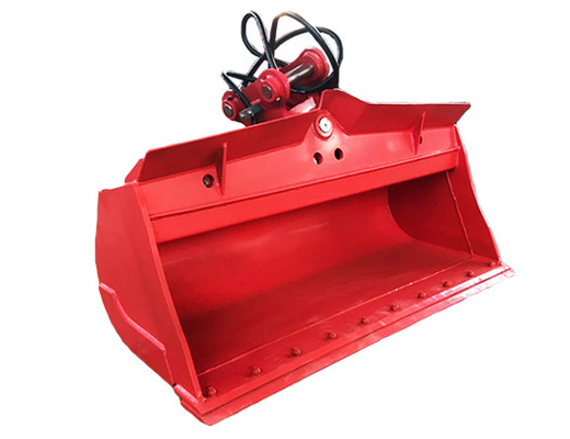 Red Excavator Tilt Bucket ancho de apertura personalizado para las necesidades del cliente