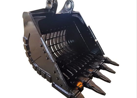 Cubo de esqueleto de excavadora personalizable en amarillo/negro 0,2-2,8 metros cúbicos Capacidad Hardox450/500/550