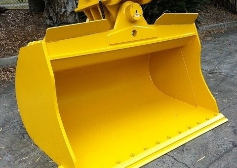 Red Excavator Tilt Bucket ancho de apertura personalizado para las necesidades del cliente