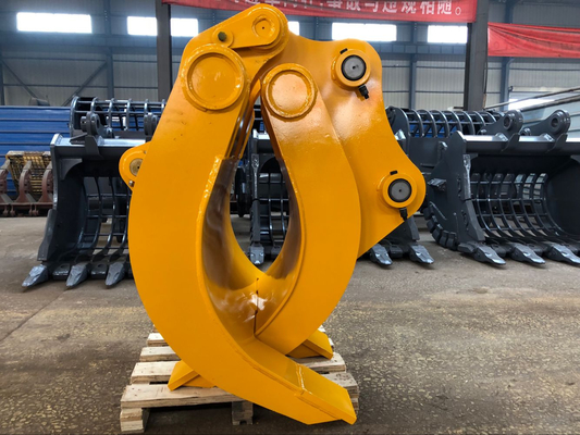 Sistema de rotación no rotativo Producto de excavadora de 9 toneladas tipo manual de agarre de tronco Garrejo de madera con mandíbula abierta personalizado