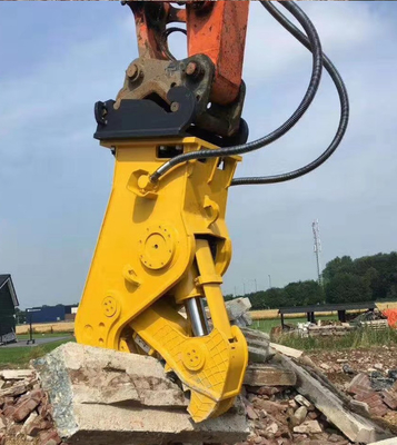 Color amarillo del pulverizador de 25 Ton Excavator Demolition Hydraulic Concrete