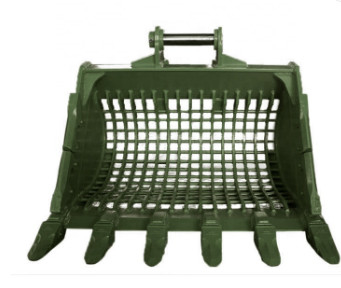 Amarillo Negro Q355B NM400 Hardox550 Excavadora Cubo de esqueleto para diversas tareas de excavación