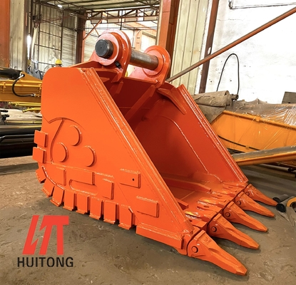 HUITONG Excavadora personalizada HD cubo Excavadora de cubo de trabajo pesado Cubo de roca reforzada para CAT320 EX120