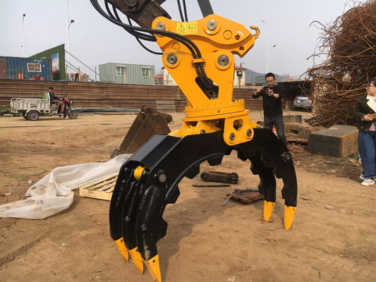 Excavadora de 36 toneladas 360Rotating tipo hidráulico de agarre de tronco de control personalizado producto de agarre de madera