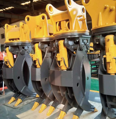 Excavador Hydraulic Manual Grapple de Q345B para el coche de madera de la piedra de la roca del trabajo pesado