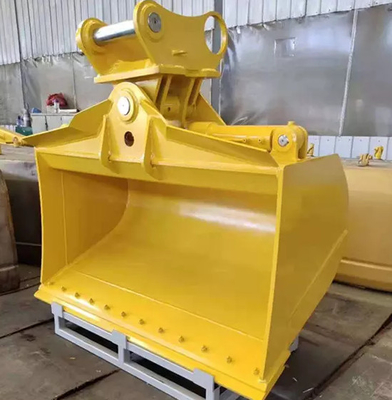 Red Excavator Tilt Bucket ancho de apertura personalizado para las necesidades del cliente