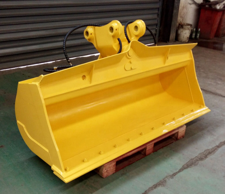 Red Excavator Tilt Bucket ancho de apertura personalizado para las necesidades del cliente