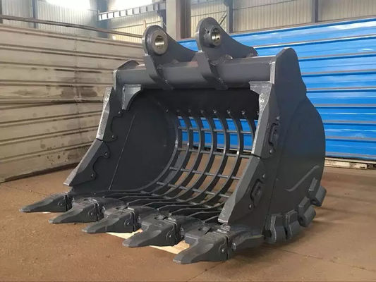 Excavadora Cubo de esqueleto 21-24 toneladas Excavadora 1.1m3 SK220 SH230 EX220 para la limpieza de piedras