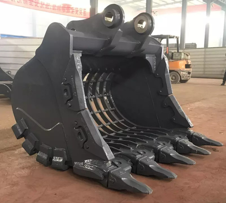 Cubo de tamiz de excavadora de gran capacidad personalizado Cubo de limpieza de esqueleto de excavadora de 45 toneladas Venta directa de fábrica