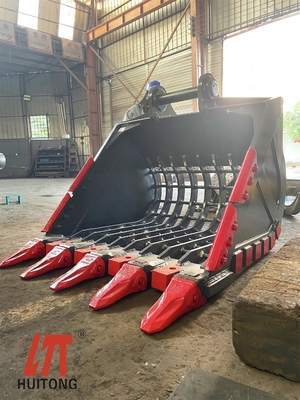 Cubo de tamiz de excavadora de gran capacidad personalizado Cubo de limpieza de esqueleto de excavadora de 45 toneladas Venta directa de fábrica