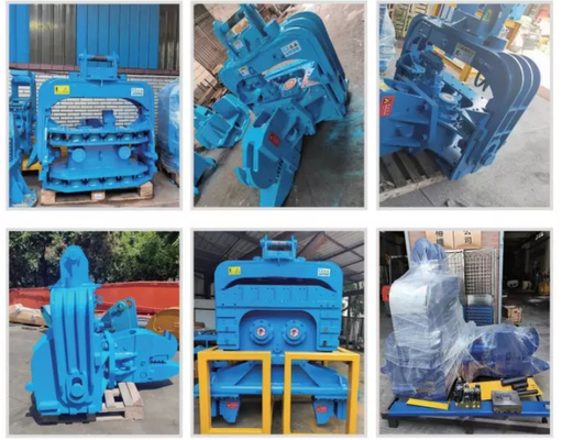 Certificado ISO Excavadora de 20 toneladas Pila hidráulica Vibro Martillo con 2.5M Brazo Vice Maquinaria de Construcción