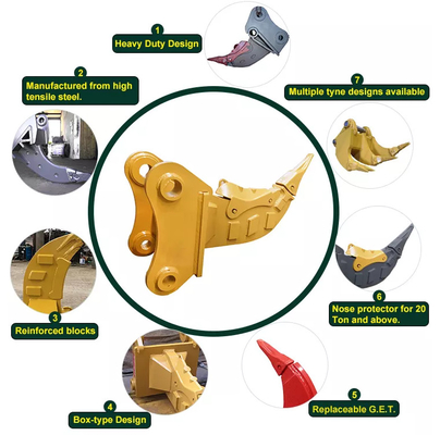 Venta Directa Calidad Confiable Excavadora Ripper OEM Personalizado Digger Ripper 1 Año de Garantía
