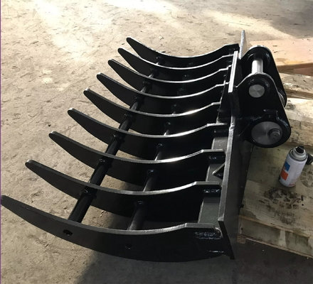 6 dientes 10-13 Ton Excavator Root Rake For Deawoo DH100 DH130 DH150