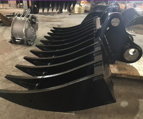 Excavadora Rake Excavadora de suelo 3T Mini Excavadora personalizada Excavadora Root Rake Adjunto Fabrica hecha en venta caliente