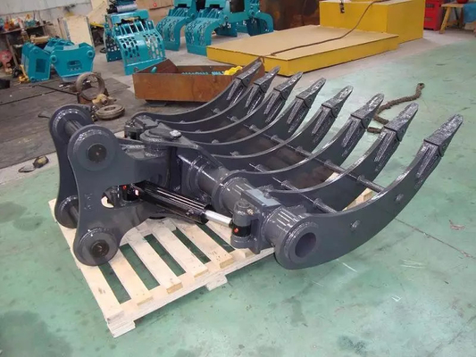Excavadora Rake Excavadora de suelo 3T Mini Excavadora personalizada Excavadora Root Rake Adjunto Fabrica hecha en venta caliente