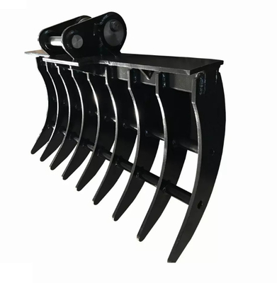 HUITONG Mini Excavadora Ripper Rake Excavación Anexo de la tierra de limpieza Rake Cubo