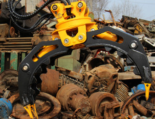 Q355B/NM400/HARDOX450 Excavadora 360Rotante de tipo hidráulico agarre de troncos para 9 toneladas CAT310 Agarre de madera de alta eficiencia