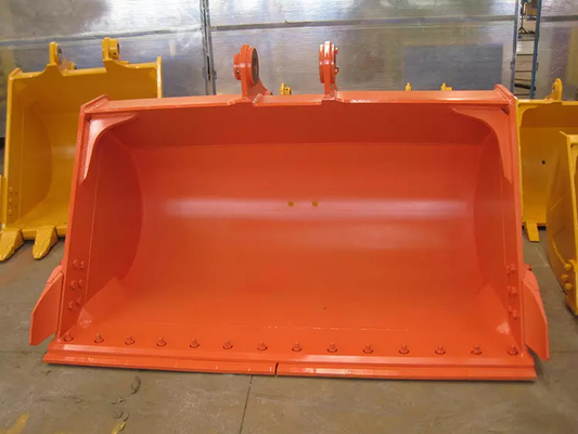 Cubo de excavadora de zanjas versátil amarillo / negro para diferentes sitios de construcción