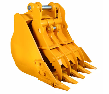 3-100 toneladas Capacidad de agarre Excavadora Cubo de pulgar Q355B NM400/450/500 Hardox450/500/550 Amarillo