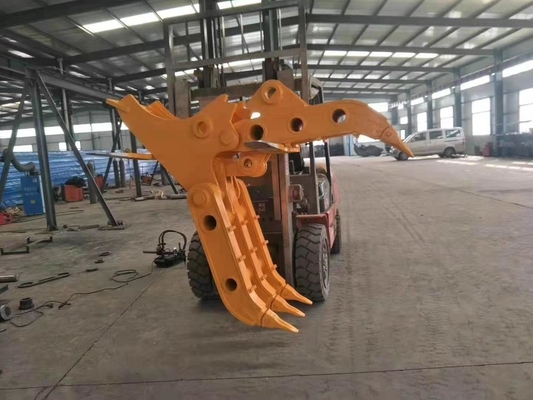 Sistema de rotación no rotativo Producto de excavadora de 9 toneladas tipo manual de agarre de tronco Garrejo de madera con mandíbula abierta personalizado