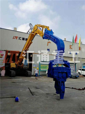 Certificado ISO Excavadora de 20 toneladas Pila hidráulica Vibro Martillo con 2.5M Brazo Vice Maquinaria de Construcción