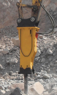 Martillo de excavadora hidráulica eficiente para romper la roca Tipo de tapa de hormigón