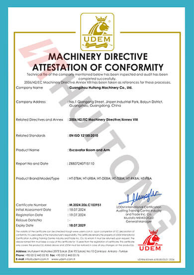 CHINA Guangzhou Huitong Machinery Co., Ltd. certificaciones