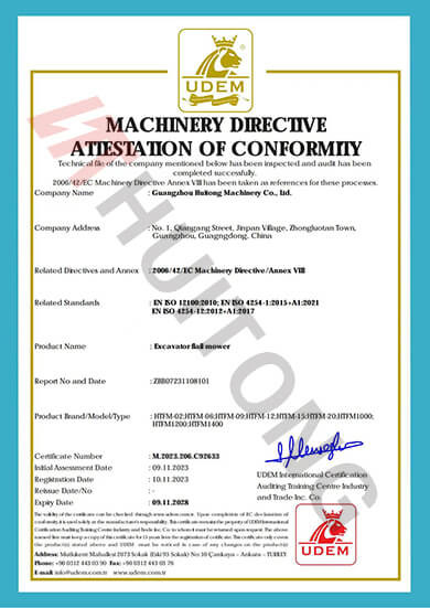 CHINA Guangzhou Huitong Machinery Co., Ltd. certificaciones